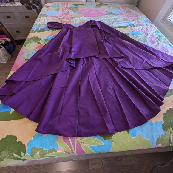 Purple Hi-Lo Maxi Skirt Large Seventh Avenue Design Studio NY&C Brand New - Picture 3 of 16